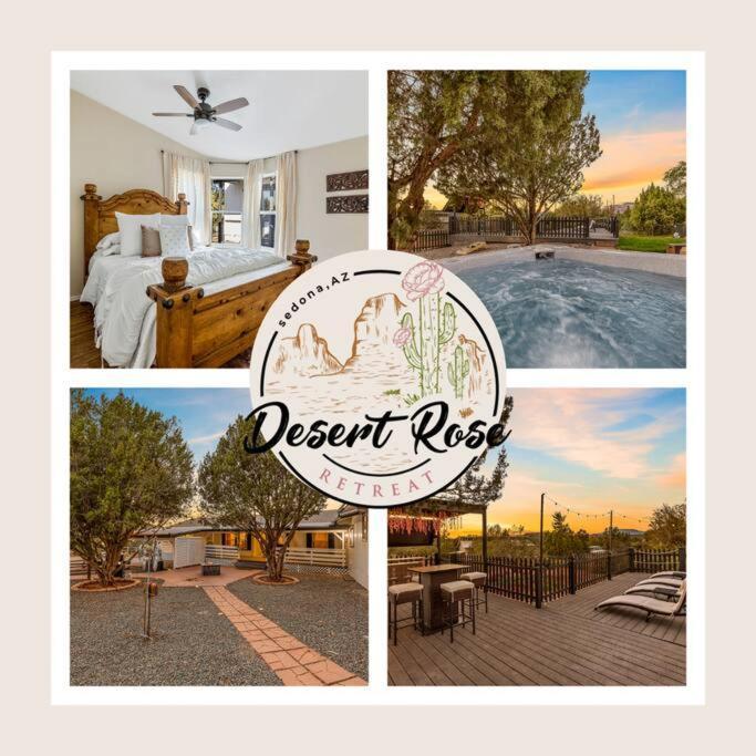 Serene Home- Sleeps 16 - Pet Friendly - Hot Tub - Pool -2 Kitchens! セドナ エクステリア 写真